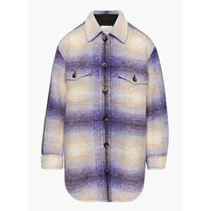 Wilfred Free 'The Ganna' Purple Shirt Jacket Size M - NWT